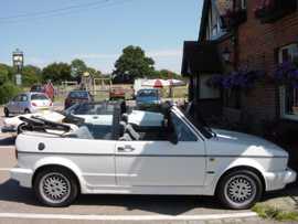 Click on this photo of the Volkswagen Golf Karman Convertible to enlarge... for sale at Vines Cross Auto Exchange Ninfield